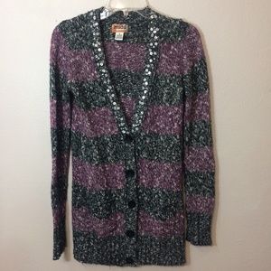 Mudd Button Down Cardigan Sz Med